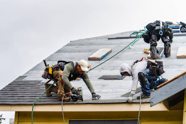 Professional Gutter Installation technician working in Clarendon, NC